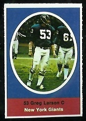 1972 Sunoco Stamps      412     Greg Larson DP